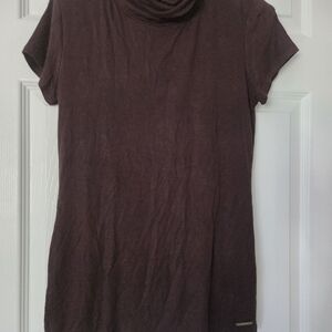 Michael Kors Dark Brown Cowl Neck Sweater